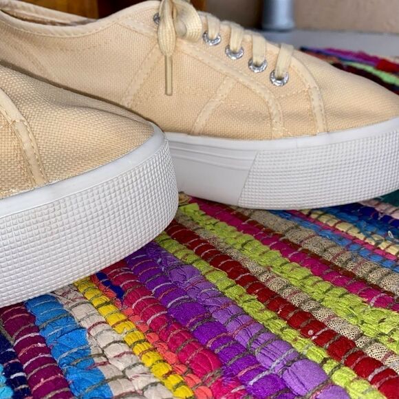 Superga Cream Canvas Sneakers - Picture 4 of 7